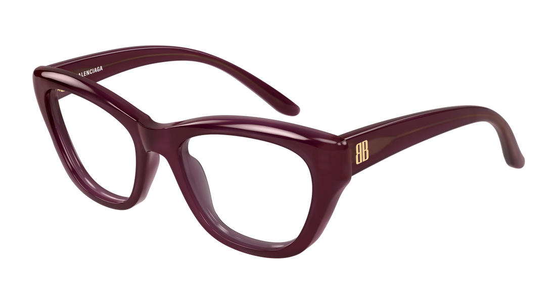 Brillen balenciaga bb0519o 008 rojo butterfly femenino größe 55mm - Hauptansicht