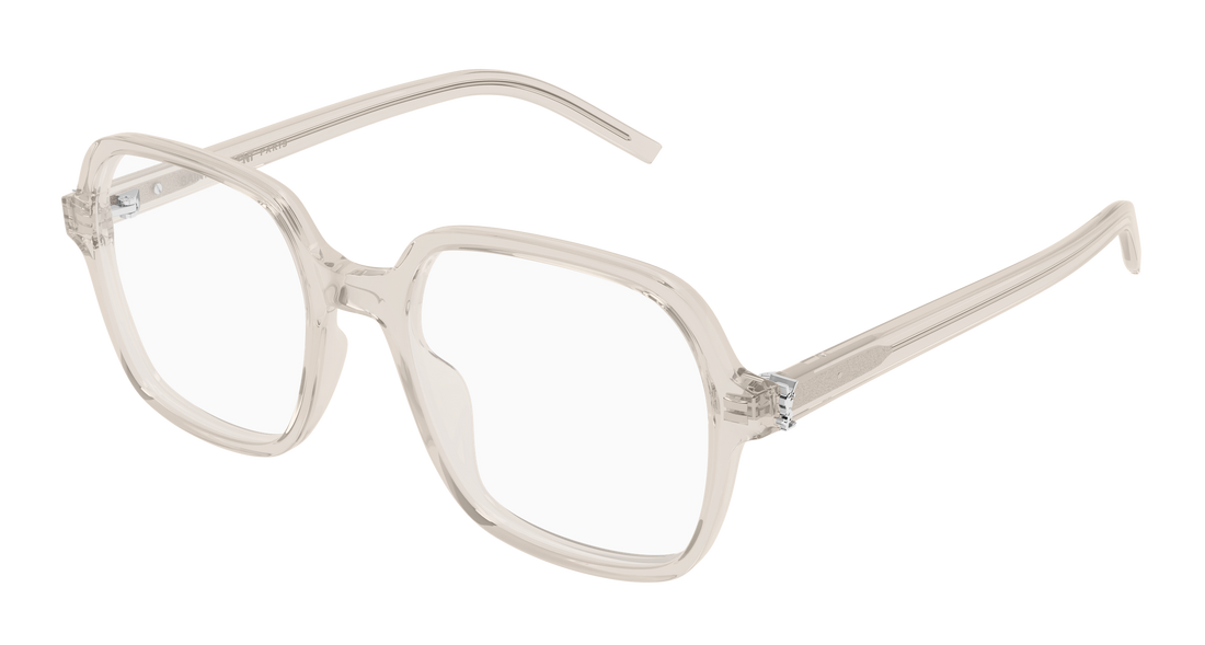 Brillen saint laurent sl m190 004 beige rectangular / squared femenino größe 54mm - Hauptansicht