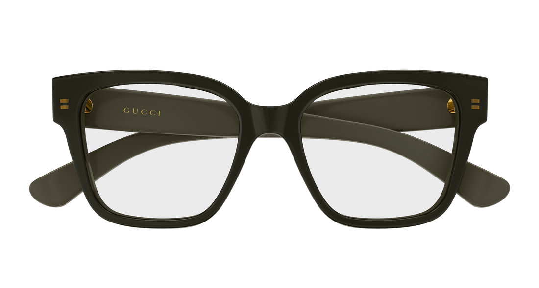 Lunettes de vue gucci gg1791o 014 marron rectangular / squared femenino taille 53mm - Vue détaillée