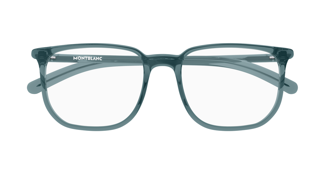 Lunettes de vue montblanc mb0388o 006 azul rectangular / squared masculino taille 54mm - Vue détaillée