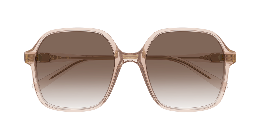 Lunettes de soleil valentino vg0018s 008 beige rectangular / squared femenino taille 56mm - Vue détaillée