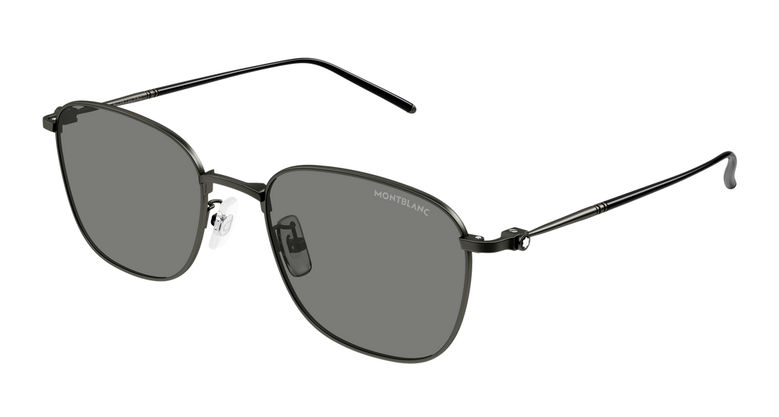 Lunettes de soleil montblanc mb0527sa 003 plateado rectangular / squared masculino taille 55mm - Vue principale