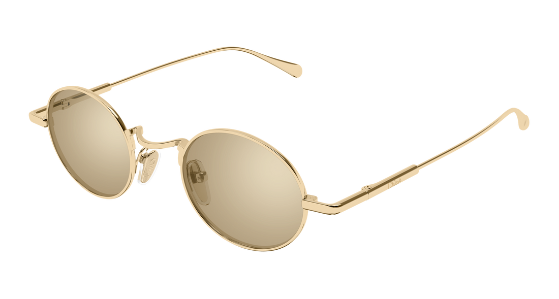 Lunettes de soleil chloé ch0414s 001 dorado round/oval/panthos femenino taille 44mm - Vue principale