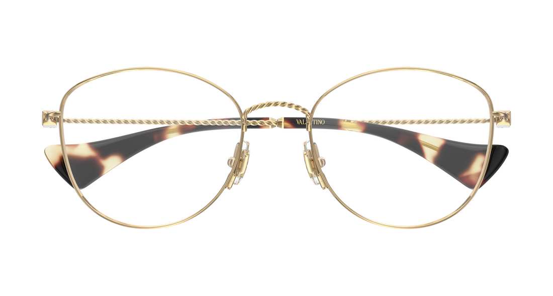 Lunettes de vue valentino vg0064o 002 dorado round/oval/panthos femenino taille 52mm - Vue détaillée