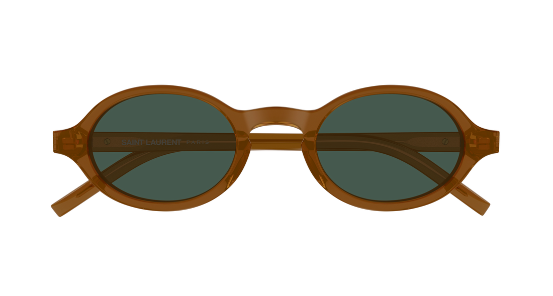 Sonnenbrillen saint laurent sl m161 004 marron round/oval/panthos unisex größe 48mm - Detailansicht