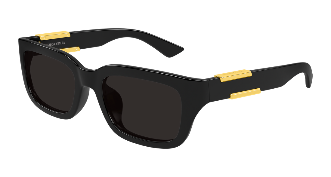 Óculos de sol bottega veneta bv1453sa 001 negro rectangular / squared unisex tamanho 54mm - Vista principal