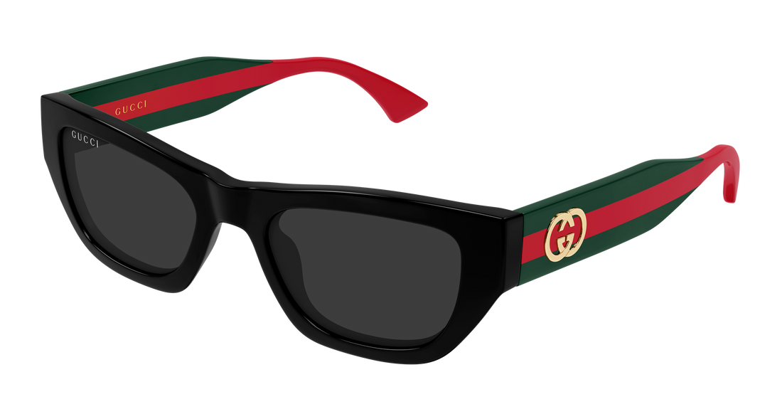 Óculos de sol gucci gg2116s 001 negro cat eye femenino tamanho 52mm - Vista principal
