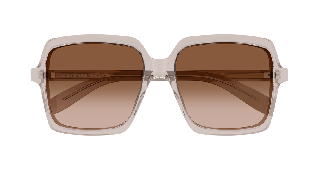 Sunglasses saint laurent sl 174 006 beige rectangular / squared femenino size 56mm - Detailed view