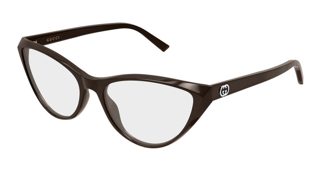 Brillen gucci gg2205o 003 marron cat eye femenino größe 55mm - Hauptansicht