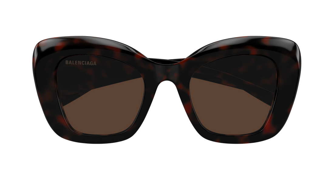 Lunettes de soleil balenciaga bb0503s 002 havana butterfly femenino taille 54mm - Vue détaillée