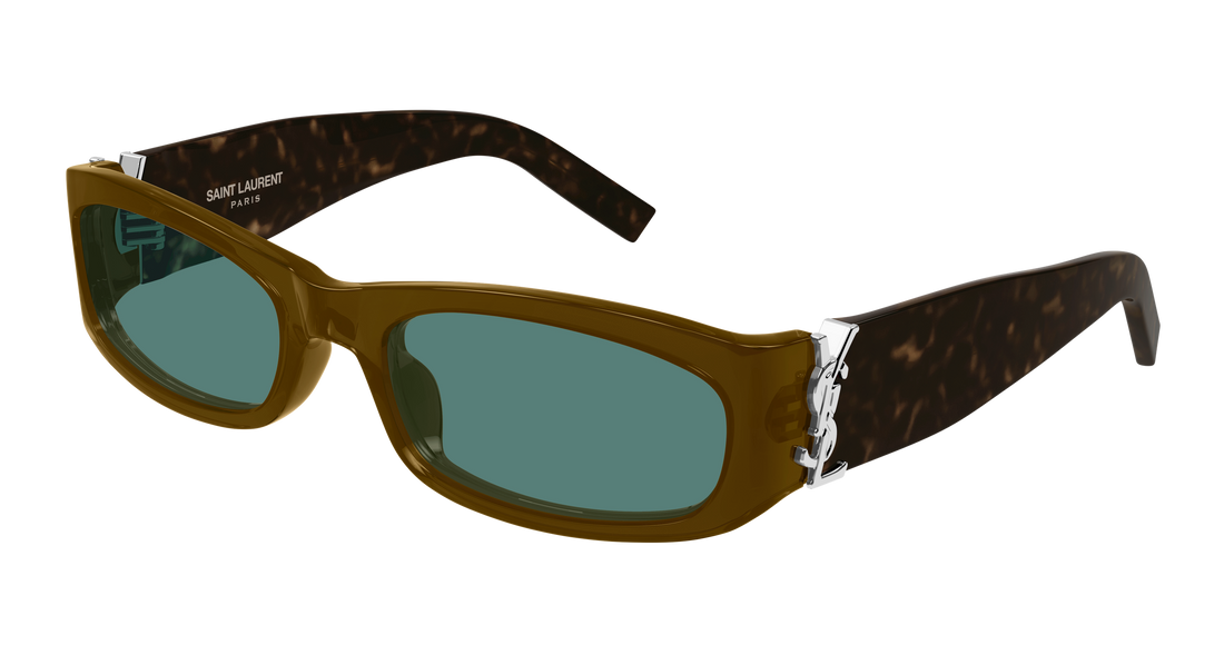 Lunettes de soleil saint laurent sl m152 005 marron rectangular / squared femenino taille 55mm - Vue principale