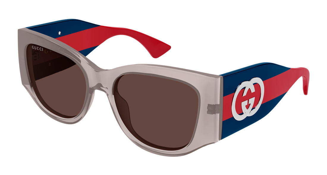 Óculos de sol gucci gg2115s 005 gris cat eye femenino tamanho 55mm - Vista principal