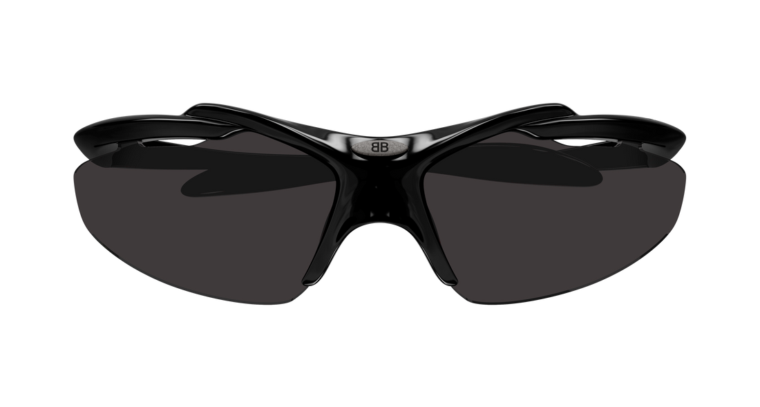 Óculos de sol balenciaga bb0464s 001 negro geometrical/directional unisex tamanho 72mm - Vista de detalhe