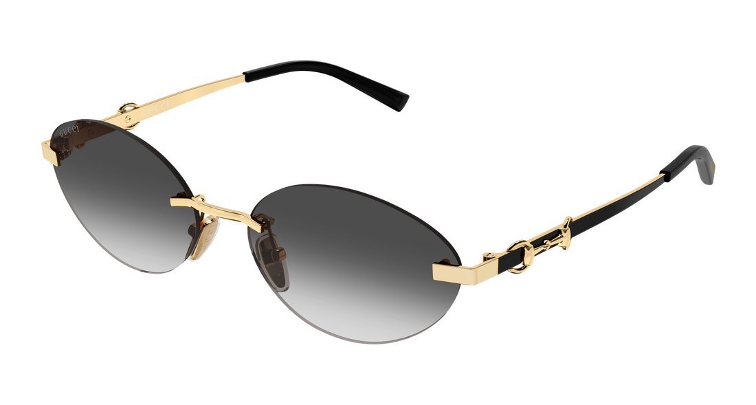 Óculos de sol gucci gg2051s 001 dorado round/oval/panthos femenino tamanho 58mm - Vista principal