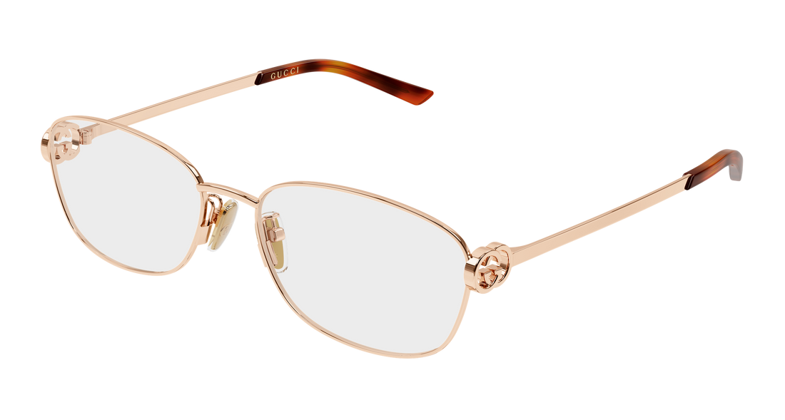 Lunettes de vue gucci gg2234oa 003 dorado round/oval/panthos femenino taille 57mm - Vue principale