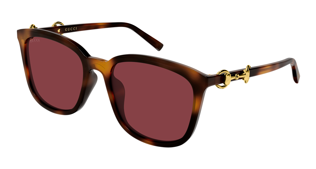 Óculos de sol gucci gg2057sk 003 havana rectangular / squared femenino tamanho 56mm - Vista principal