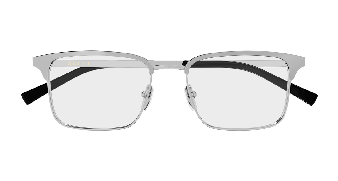 Occhiali da vista gucci gg2136o 002 plateado rectangular / squared masculino taglia 54mm - Vista dettagliata