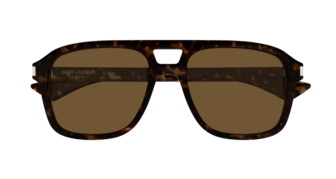 Óculos de sol saint laurent sl 881 006 havana pilot/navigator unisex tamanho 55mm - Vista de detalhe