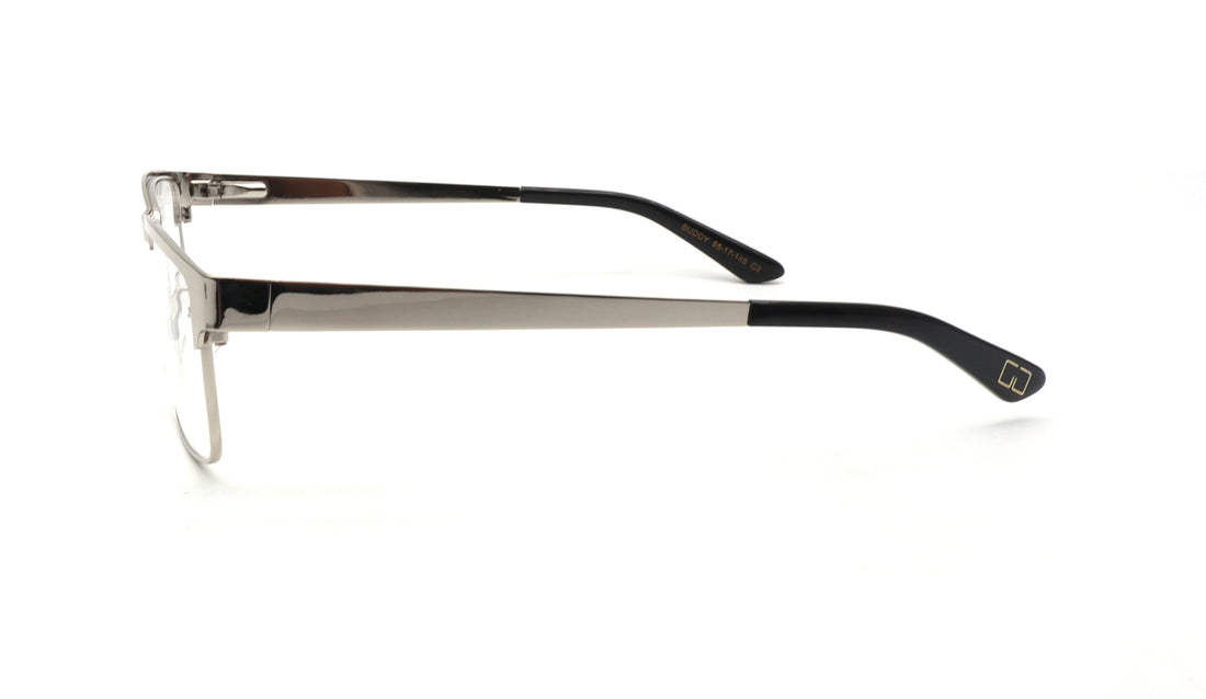 Occhiali da vista greyhounders buddy c2 plateado rectangular masculino taglia 55mm - Vista dettagliata