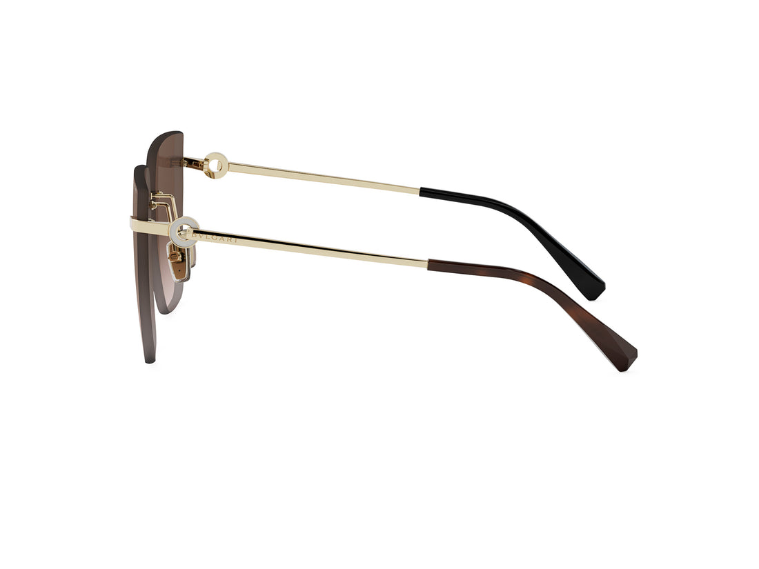 Okulary przeciwsłoneczne bvlgari bvlgari bv40012u 33f gold butterfly femenino rozmiar 61mm - Widok szczegółowy