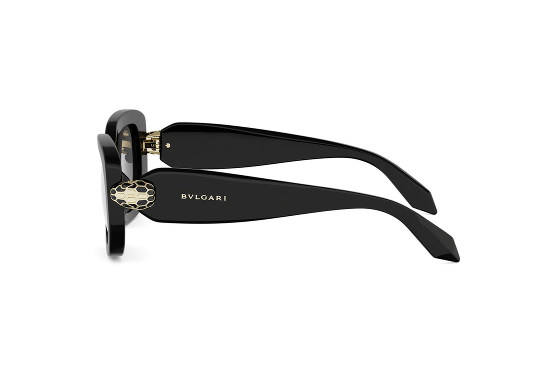 Okulary przeciwsłoneczne bvlgari serpenti forever bv40087i 01a black rectangular femenino rozmiar 50mm - Widok szczegółowy
