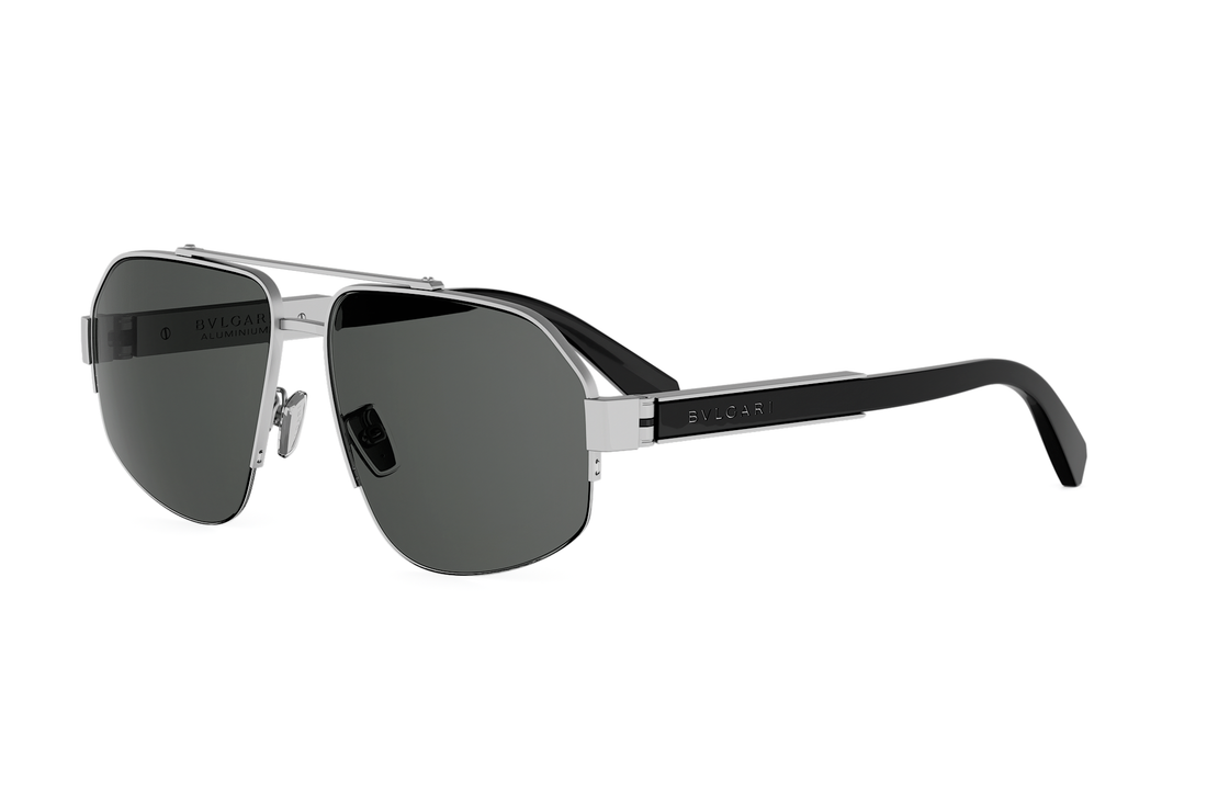 Okulary przeciwsłoneczne bvlgari aluminium bv40100u 17d grey geometric masculino rozmiar 59mm - Widok główny