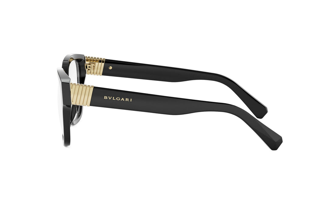 Okulary korekcyjne bvlgari tubogas bv50053i 001 black square femenino rozmiar 52mm - Widok szczegółowy