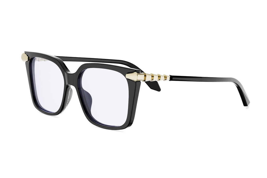 Okulary korekcyjne bvlgari serpenti viper bv50061i 001 black square femenino rozmiar 53mm - Widok główny