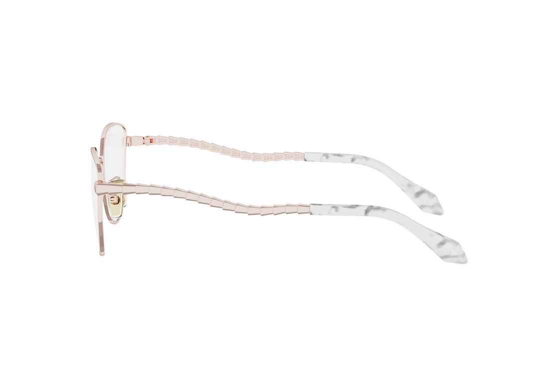 Okulary korekcyjne bvlgari serpenti viper bv50081u 028 rose cat eye femenino rozmiar 53mm - Widok szczegółowy