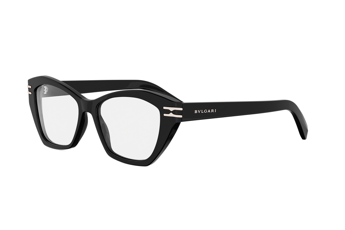 Okulary korekcyjne bvlgari b.zero1 bv50084i 001 black cat eye femenino rozmiar 52mm - Widok główny