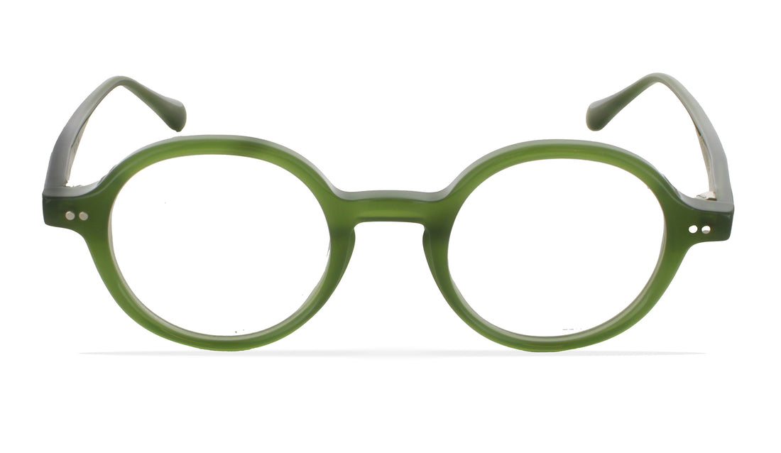 Occhiali da vista greyhounders bled green verde round unisex taglia 44mm - Vista dettagliata