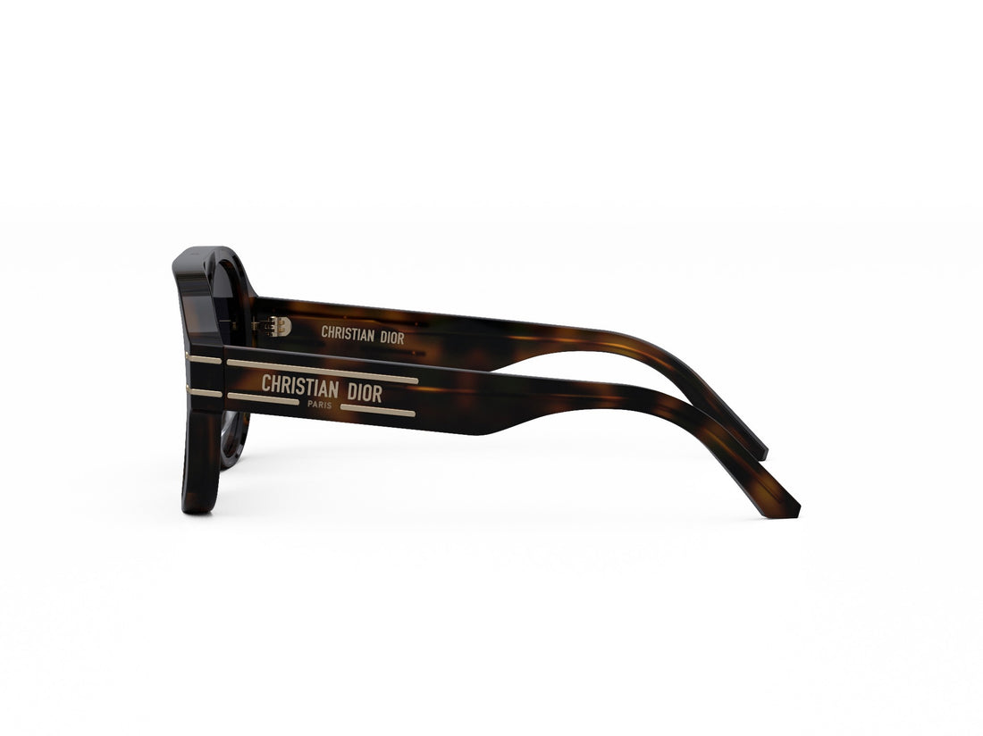 Sunglasses diorsignature a1u 26a1 havana pilot femenino size 58mm - Detailed view