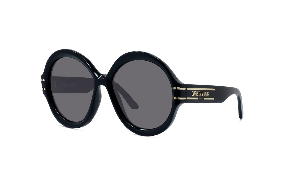 Sunglasses diorsignature r1u 10a0 black round femenino size 57mm - Main view