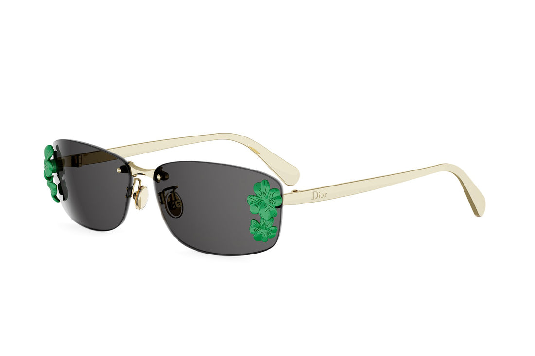 Sunglasses dior clover s1u b0a0 gold rectangular femenino size 63mm - Main view