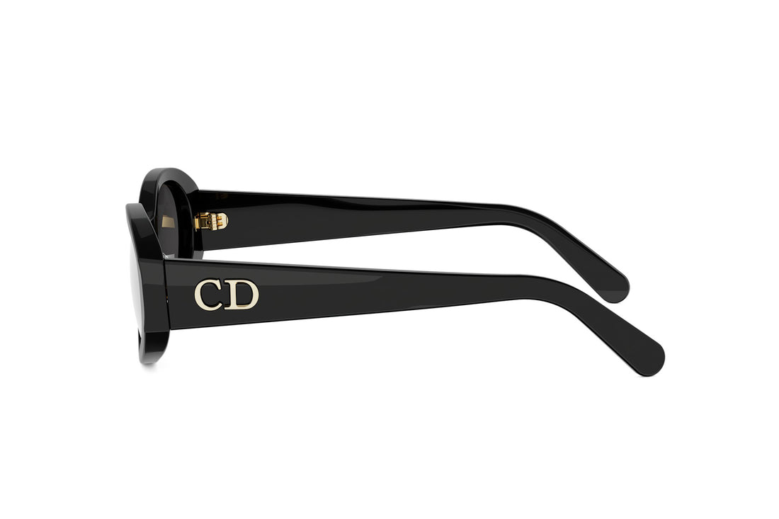 Sunglasses diorglow b3i 10a0 black oval femenino size 51mm - Detailed view