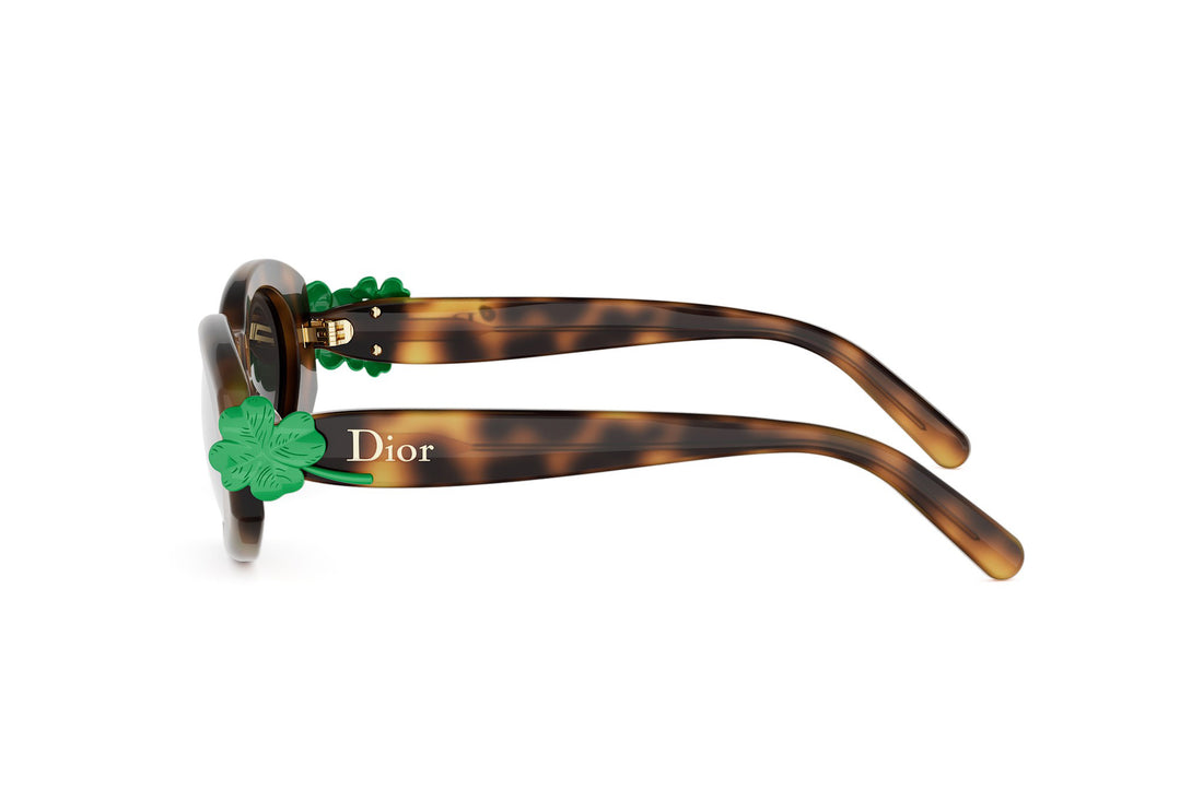 Sunglasses dior clover b1i 26a1 havana oval femenino size 52mm - Detailed view