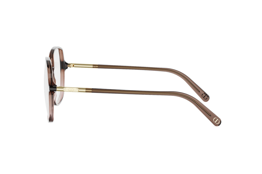 Okulary korekcyjne dior mini cd o s9i 6400 brown round femenino rozmiar 55mm - Widok szczegółowy
