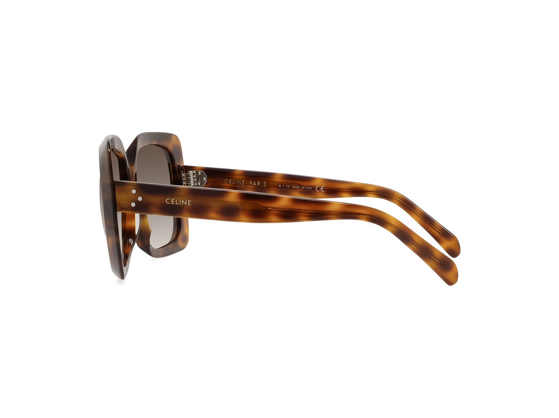 Okulary przeciwsłoneczne celine 3 dots cl40096i 55f havana geometric femenino rozmiar 60mm - Widok szczegółowy