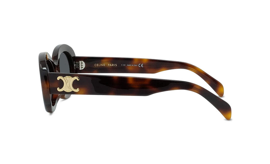 Okulary przeciwsłoneczne celine triomphe cl40194u 53a havana oval femenino rozmiar 52mm - Widok szczegółowy