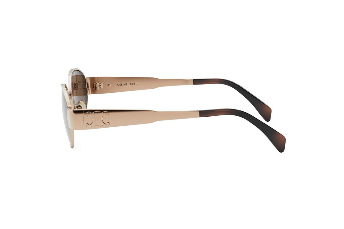 Okulary przeciwsłoneczne celine metal triomphe cl40235u 28e gold oval femenino rozmiar 54mm - Widok szczegółowy