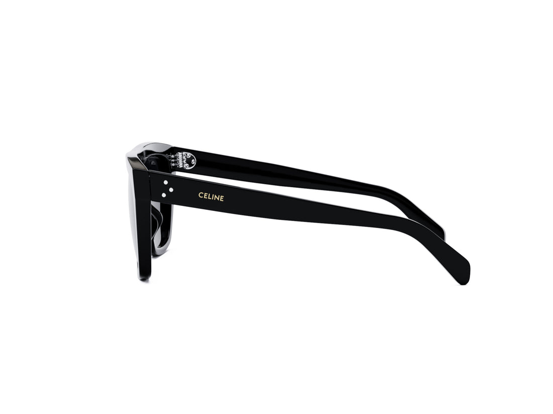 Okulary przeciwsłoneczne celine 3 dots cl40256i 01d black mask femenino rozmiar 58mm - Widok szczegółowy
