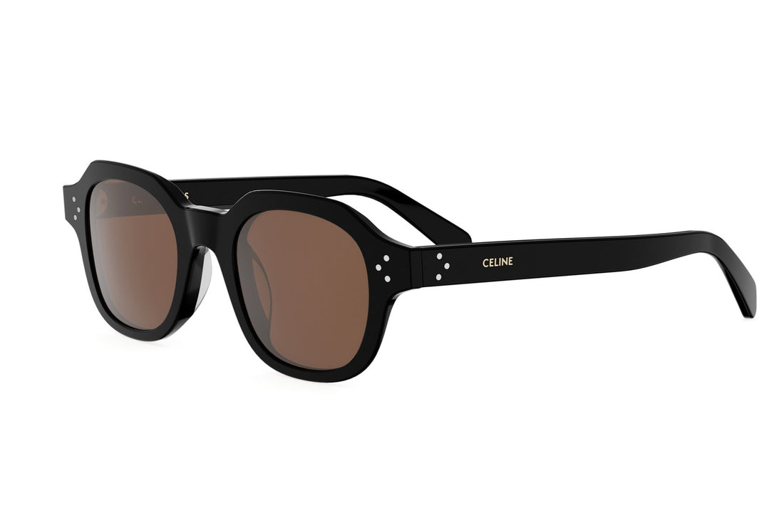 Okulary przeciwsłoneczne celine 3 dots hd cl40326u 01e black square masculino rozmiar 48mm - Widok główny