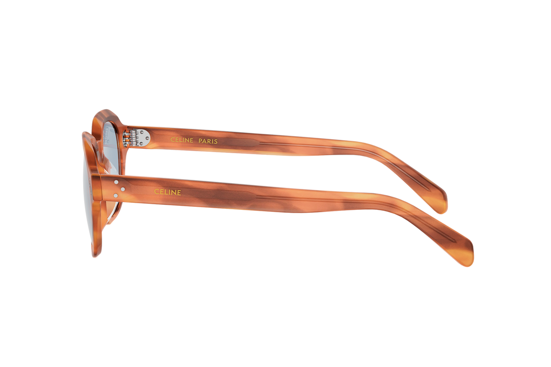 Okulary przeciwsłoneczne celine 3 dots hd cl40326u 53v havana square masculino rozmiar 48mm - Widok szczegółowy