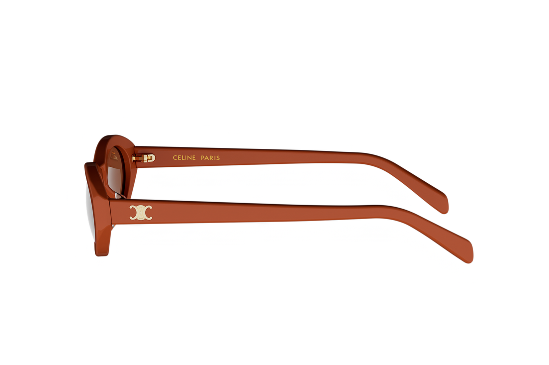 Okulary przeciwsłoneczne celine triomphe mini cl40353u 42e orange oval femenino rozmiar 54mm - Widok szczegółowy