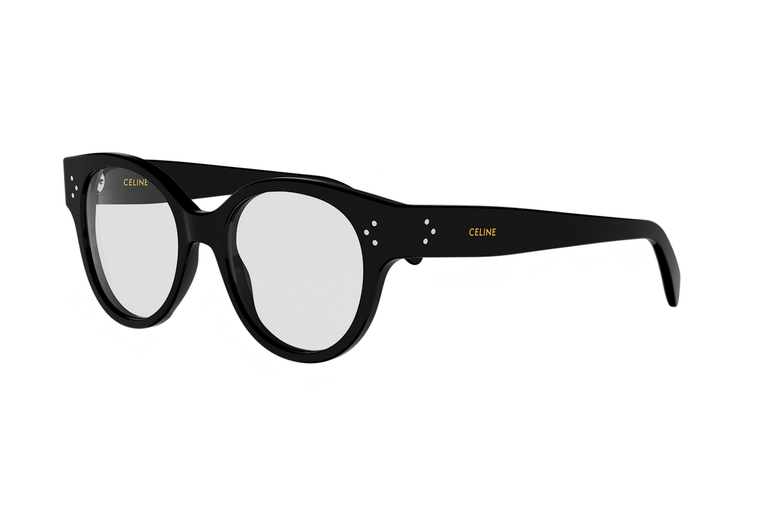 Okulary korekcyjne celine 3 dots cl50186i 001 black round femenino rozmiar 51mm - Widok główny