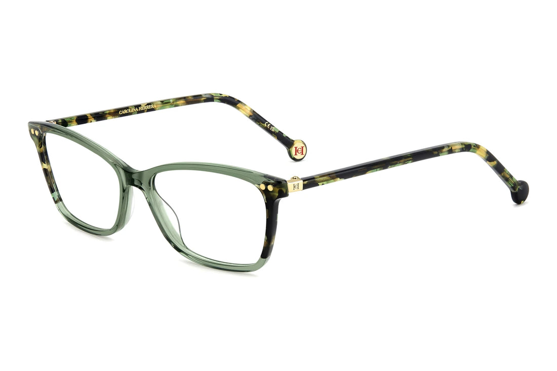 Óculos graduados carolina herrera her 0280 1ed verde rectangular femenino tamanho 52mm - Vista principal