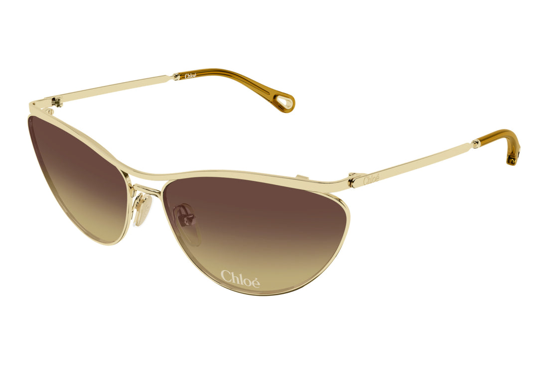 Gafas de sol chloé ch0386s 004 dorado geometrical/directional femenino talla 62mm - Vista principal