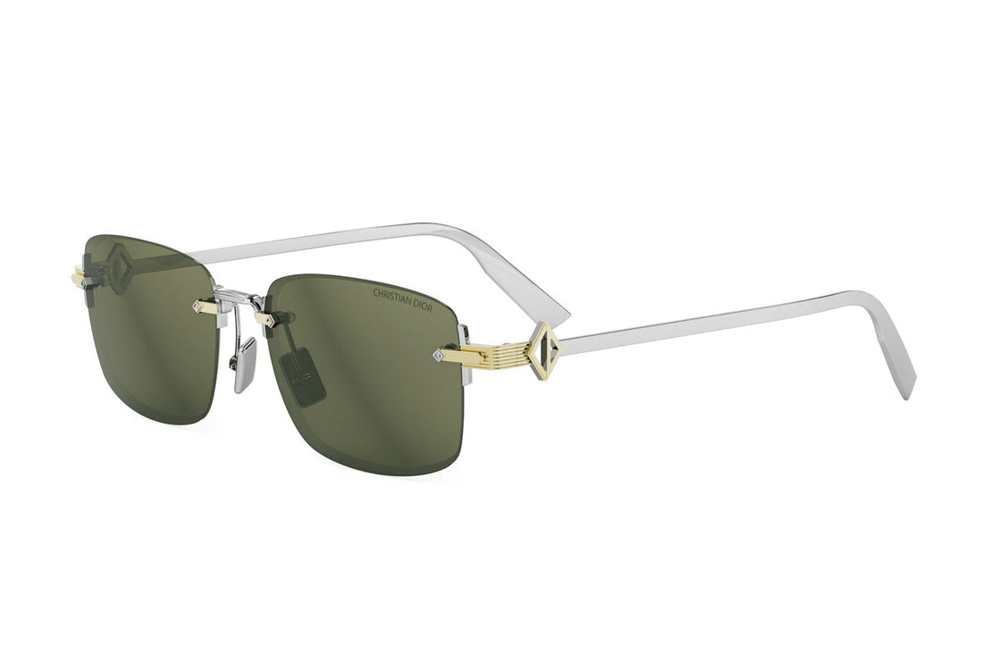 Okulary przeciwsłoneczne dior cd diamond s11u f2c0 gold rectangular masculino rozmiar 54mm - Widok główny