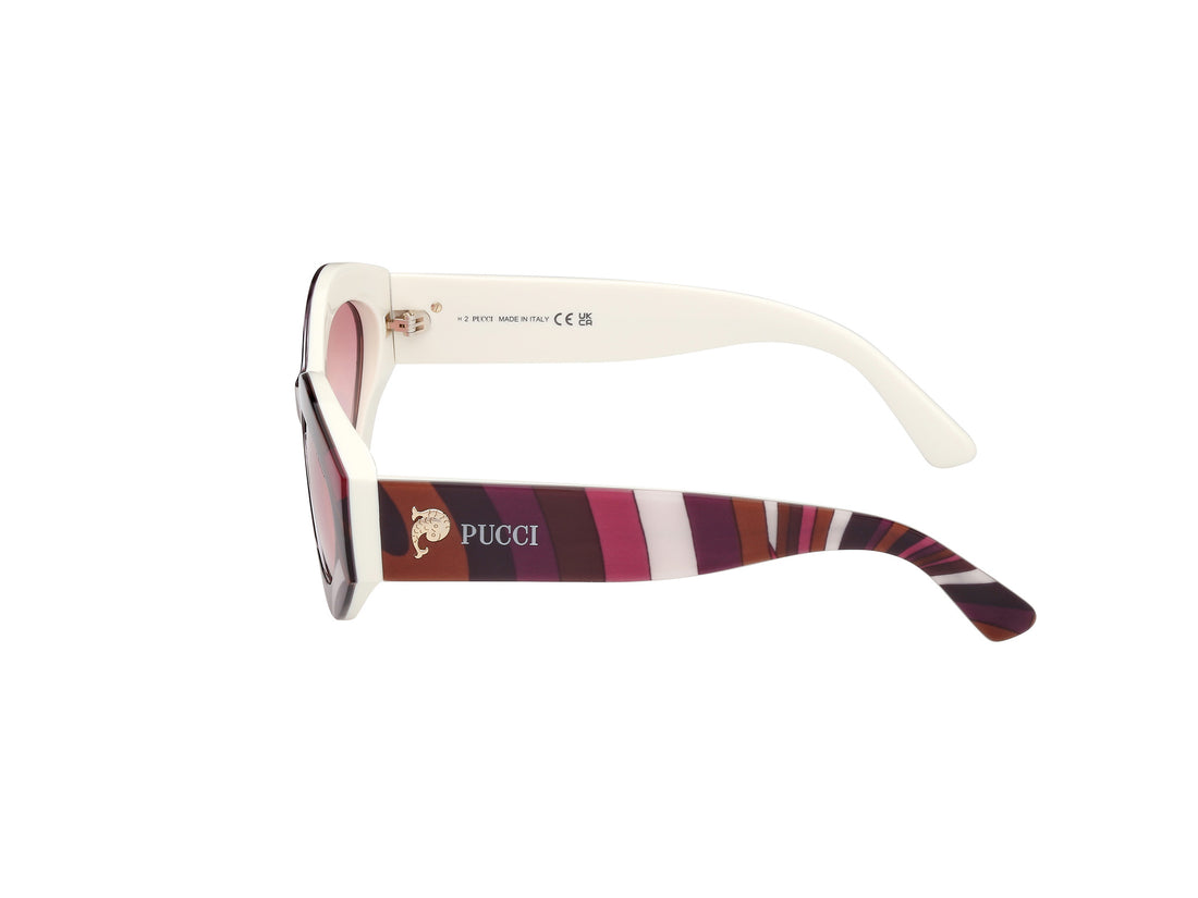 Sonnenbrillen emilio pucci ep0227 77z rosa geometric femenino größe 54mm - Detailansicht