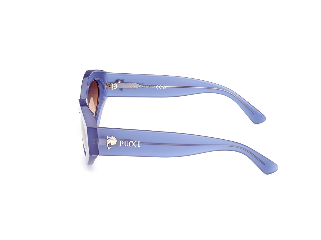 Sonnenbrillen emilio pucci ep0227 90f azul geometric femenino größe 54mm - Detailansicht